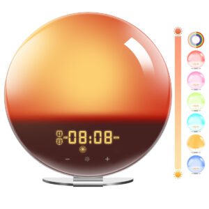 Smart Sleep Wake-up Light, Colored Sunrise and Sunset Simulation for Better Sleep