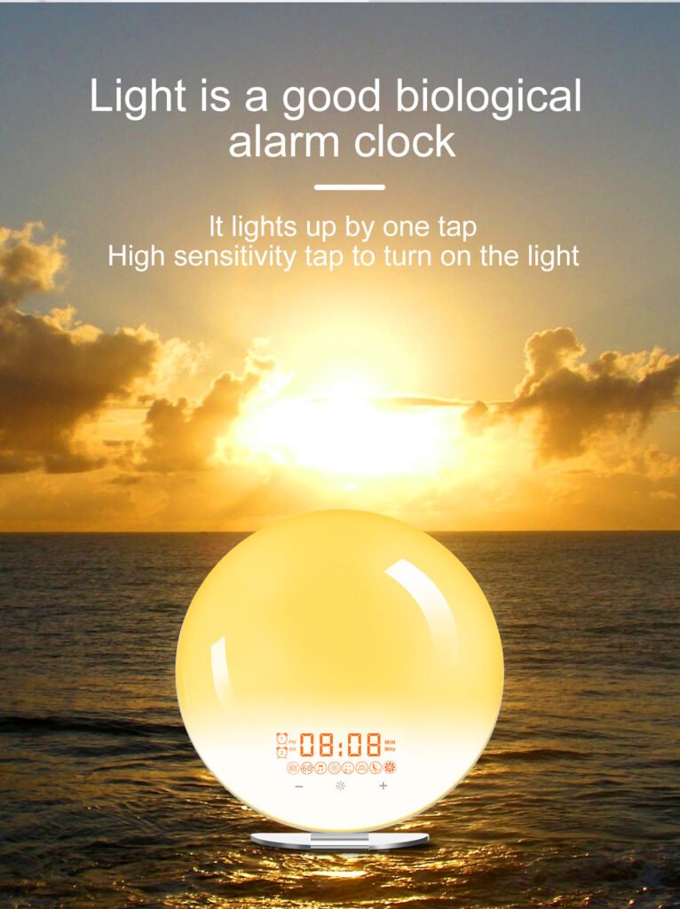 Smart Sleep Wake-up Light, Colored Sunrise and Sunset Simulation for Better Sleep