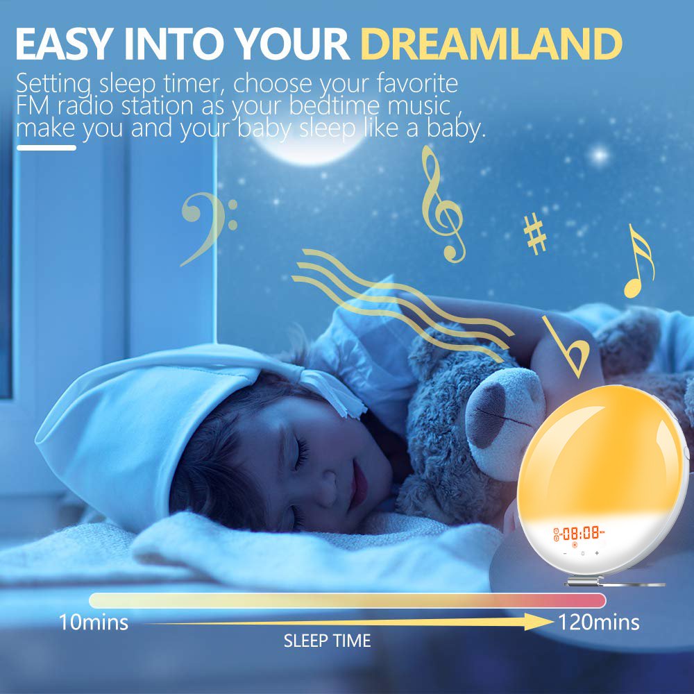 Sunrise Alarm Clock Wakeup Light for Better Sleep