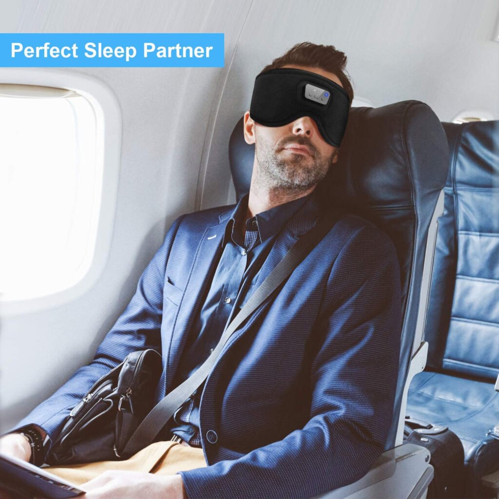 Leach white noise sleep headphone & eye mask