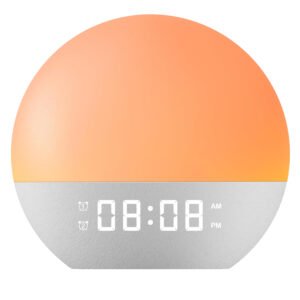 Sunrise alarm clock white noise machine with Bluetooth speaker for bedroom