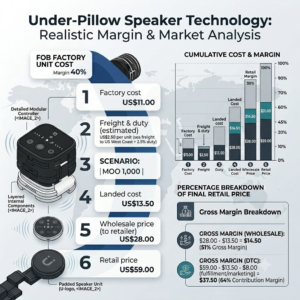 Under pillow speaker OEM cost breakdown and margin analysis