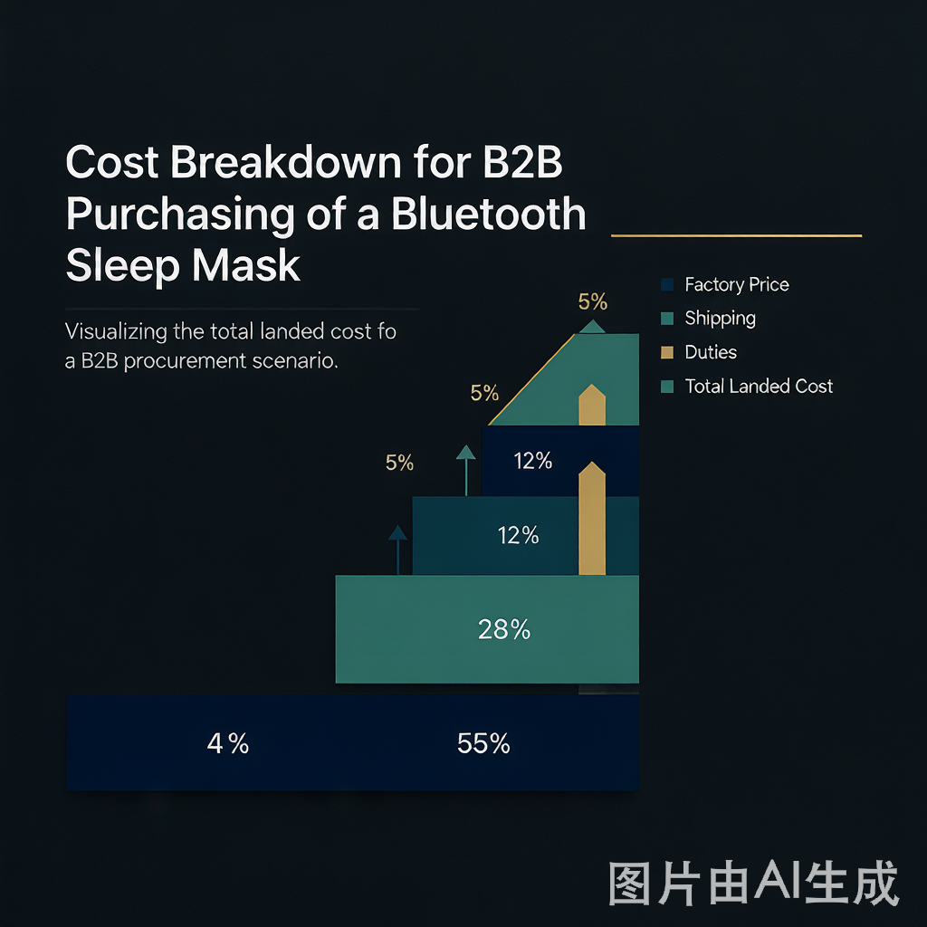 bluetooth-sleep-mask-wholesale-cost-breakdown factory price, shipping, duties, landed cost