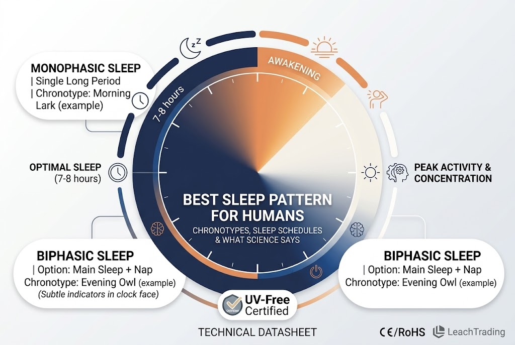 best sleep pattern for humans chronotypes sleep schedules guide