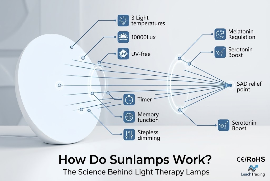 how do sunlamps work science behind light therapy lamps
